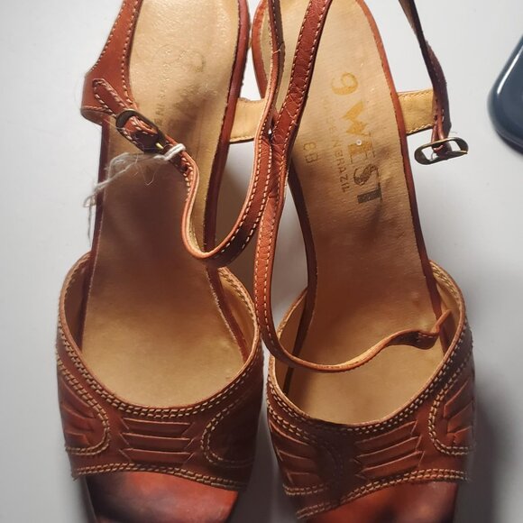 9West Vintage Leather Heels size 8B - Picture 2 of 16